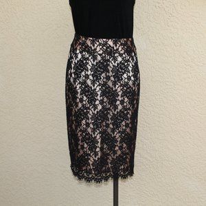Banana Republic Lace & Satin Skirt